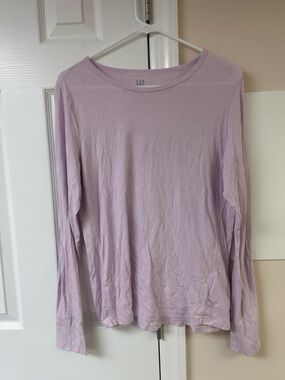 Gap Lavender Long Sleeve Shirt